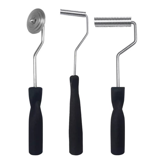3Pcs Fiberglass Bubble Paddle Laminating Roller Tool Kit