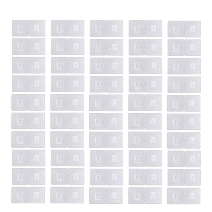 Double-Sided Adhesive Wall Utility Hooks with Suction Cup
