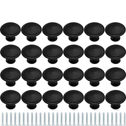 40PCS Black Drawer Knobs