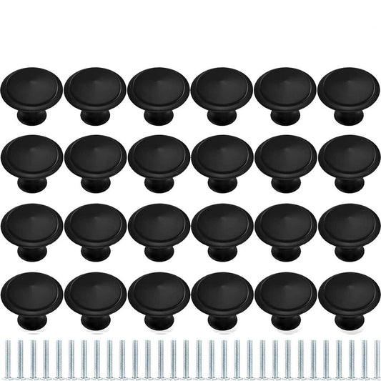 40PCS Black Drawer Knobs