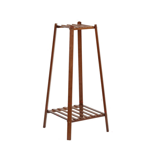 2 Tier Indoor Bamboo Plant Stand