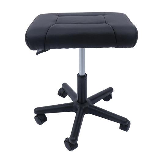 Office Foot Stool with Wheels Height Adjustable Rolling Leg Rest