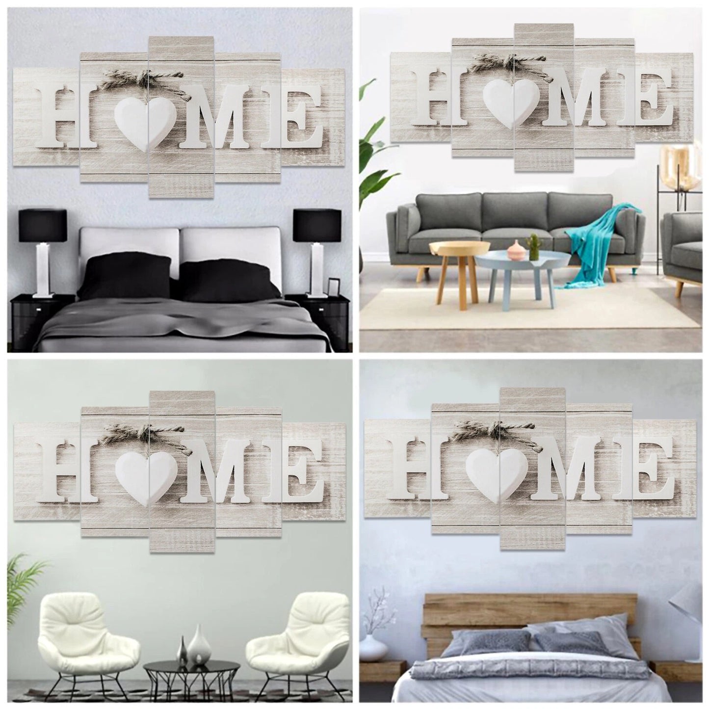 Home Collection 5Pcs Modern Wall Art Canvas Prints