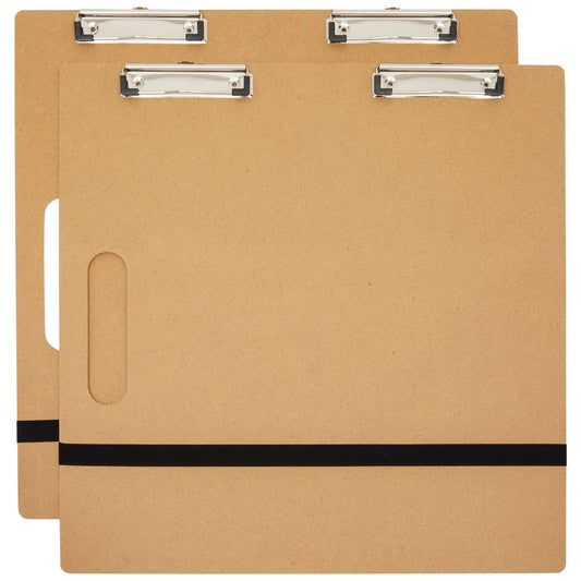 2x Artist Sketch Tote Board Wood with Clip