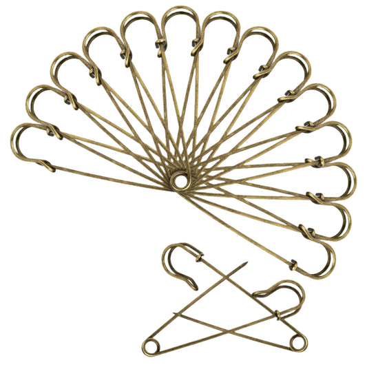 60 Pcs Large Safety Pins – Heavy Duty Stainless Steel