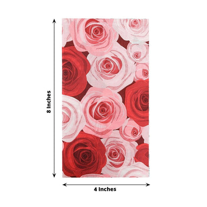 Home Collection 50-Pack Rose Print Paper Disposable Dinner Napkins