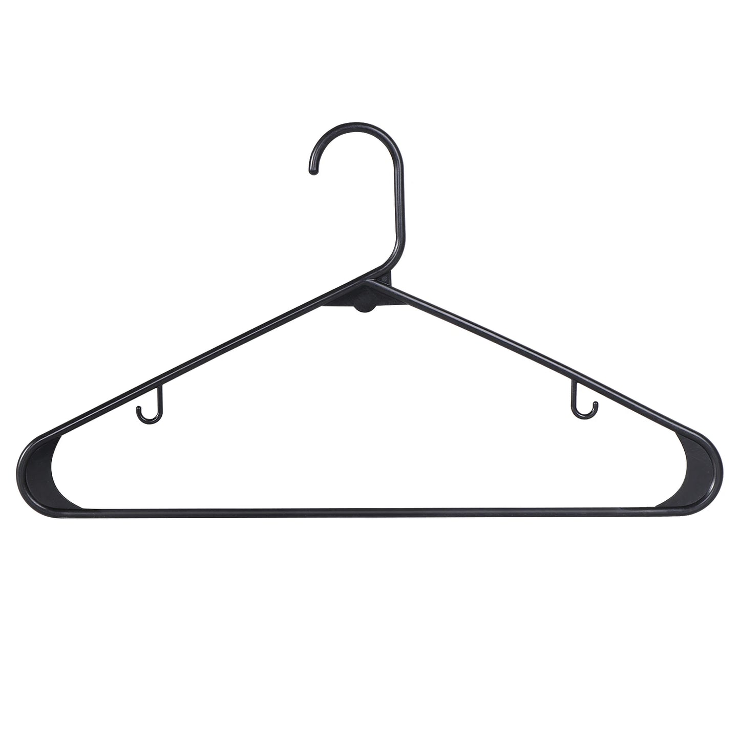 Home Collection 100 Pack Black Plastic Clothes Hangers