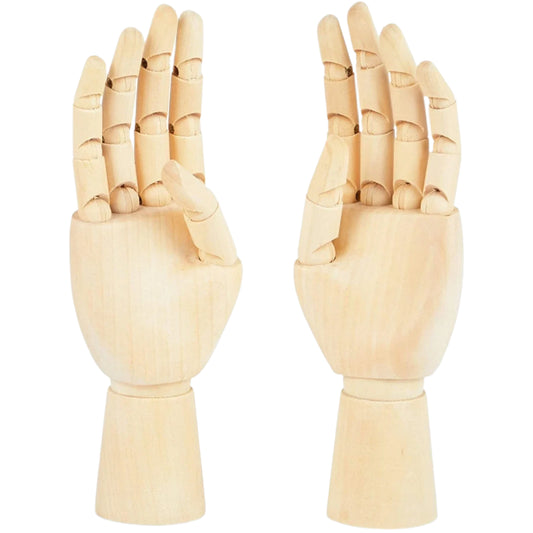 7-Inch Wooden Artist Hand Mannequin Set