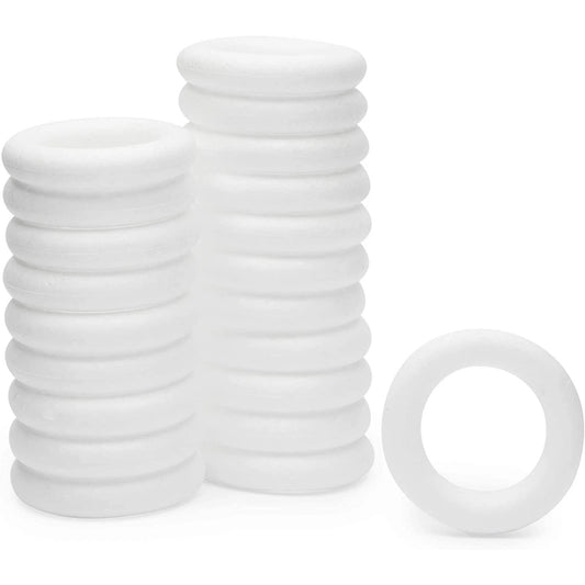 24-Pack Round Foam Circle Rings