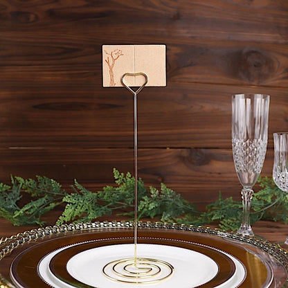 Home Collection 10-Piece Gold Heart-Shaped Sign Holders
