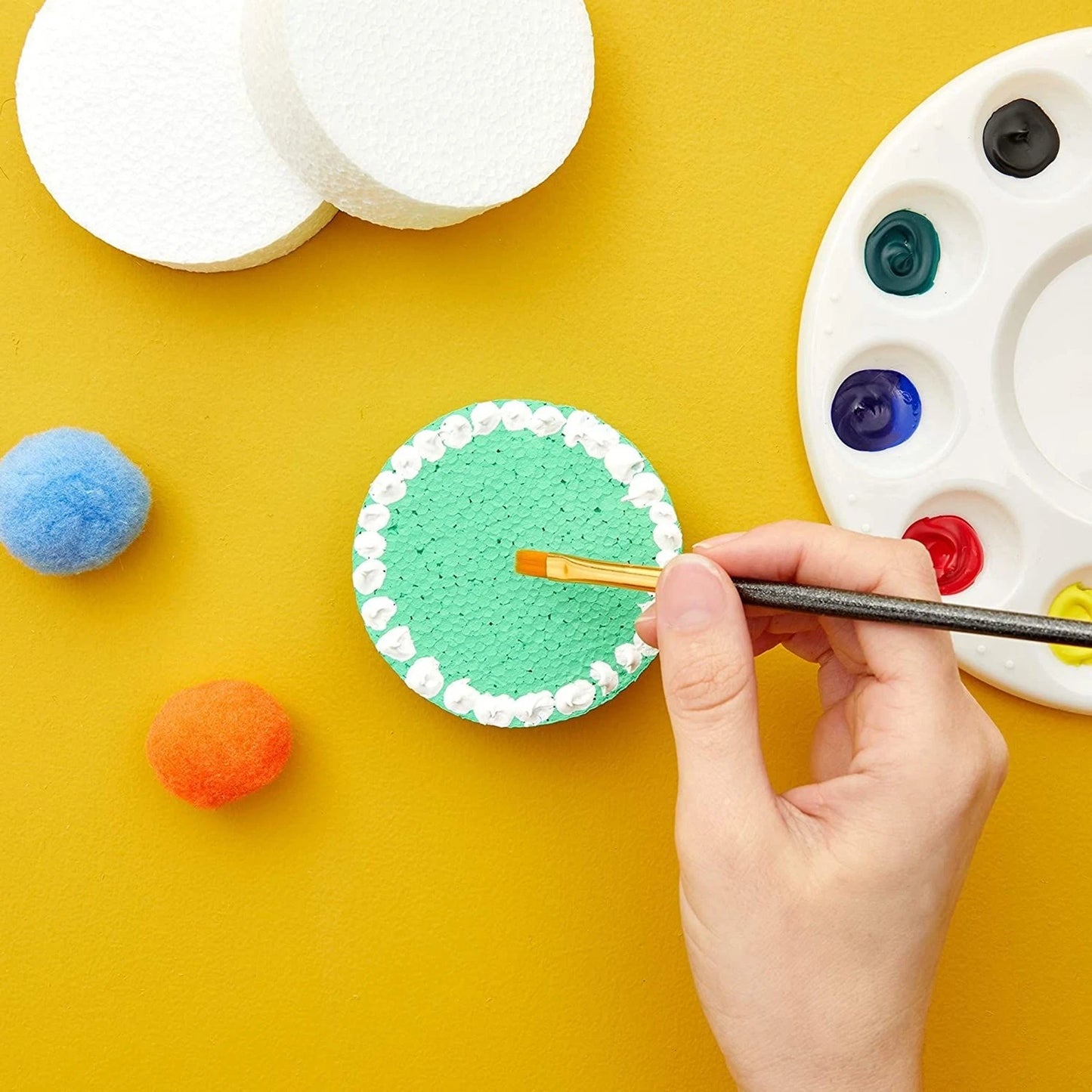 24-Pack Foam Circles for Crafts