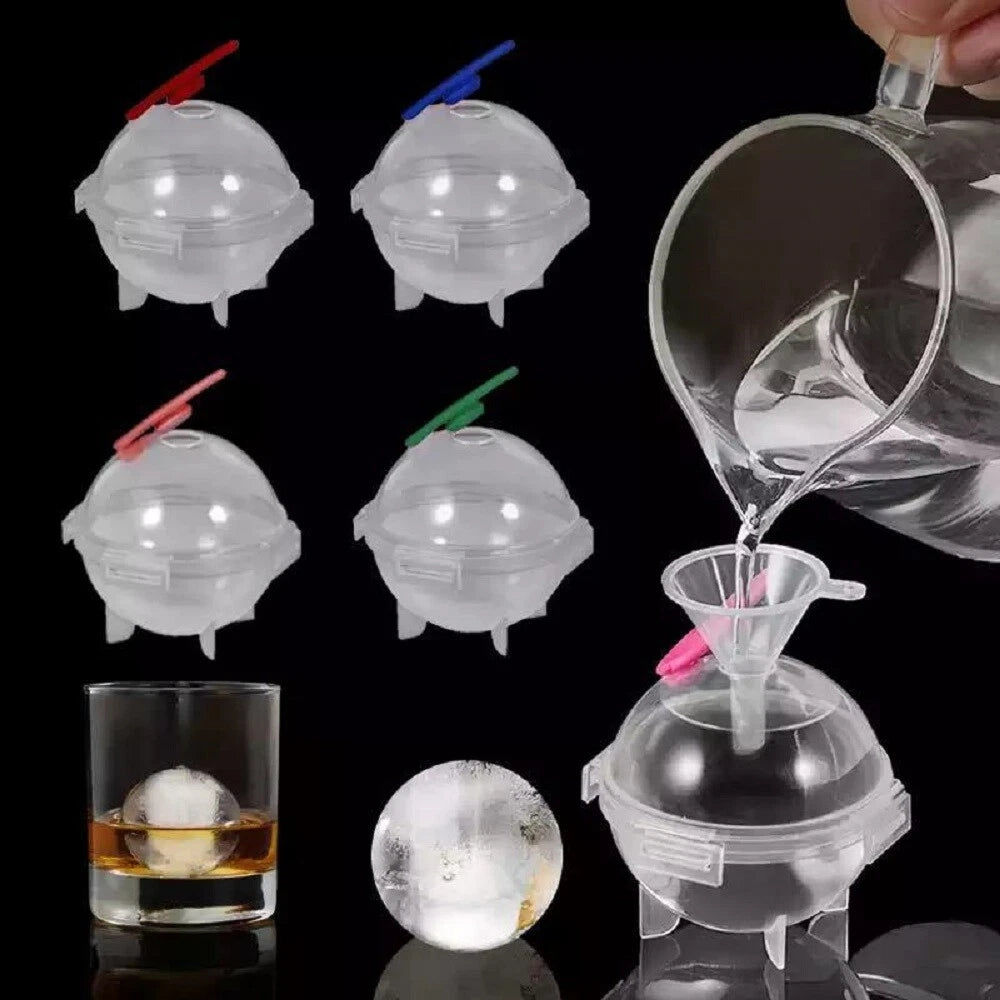 Home Collection 4-Pack 2-Inch Round Ice Ball Maker Molds