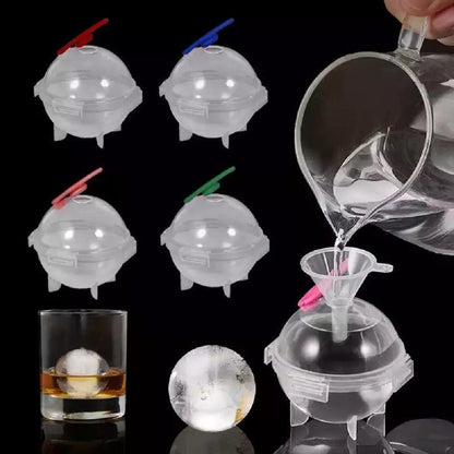 Home Collection 4-Pack 2-Inch Round Ice Ball Maker Molds