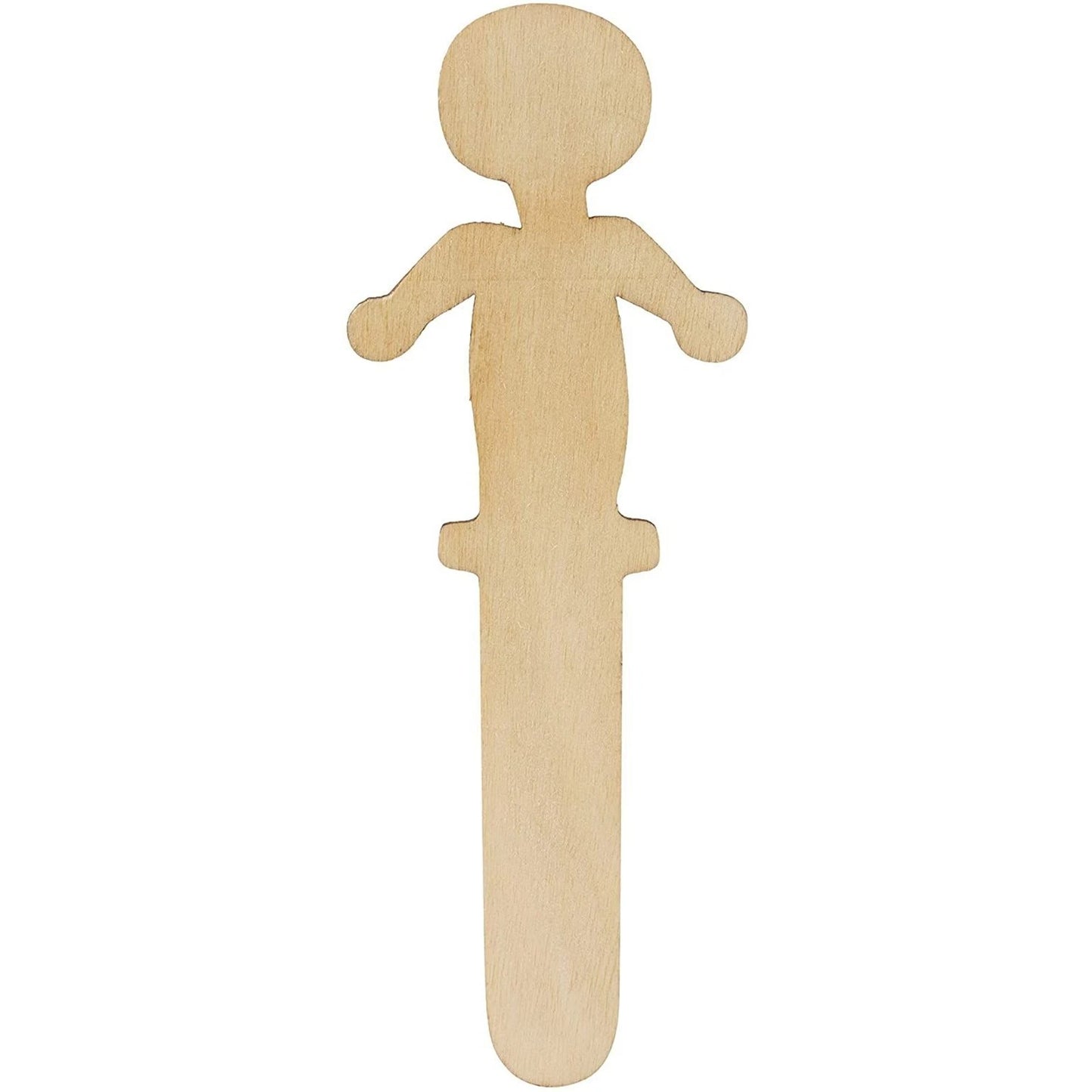 300-Pack People-Shaped Wooden Craft Sticks