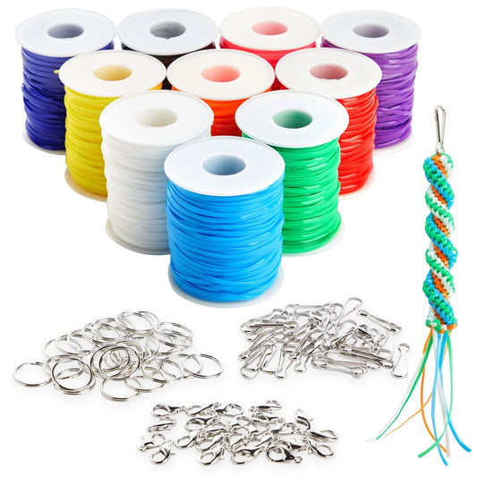 Lanyard String Boondoggle Kit for Keychains and Bracelets