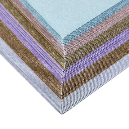 96 Sheets Metallic Craft Paper – 6 Assorted Colors