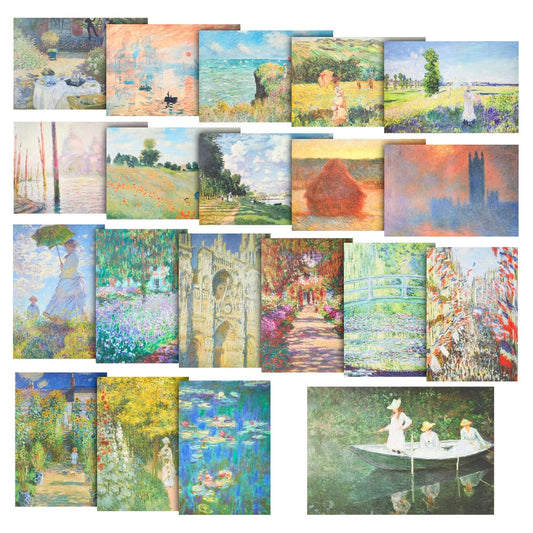 Claude Monet Poster Set – 20 Impressionist Art Prints