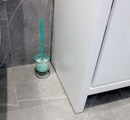 Home Collection Pack of 2 Standing Toilet Brush Set with Compact Holder