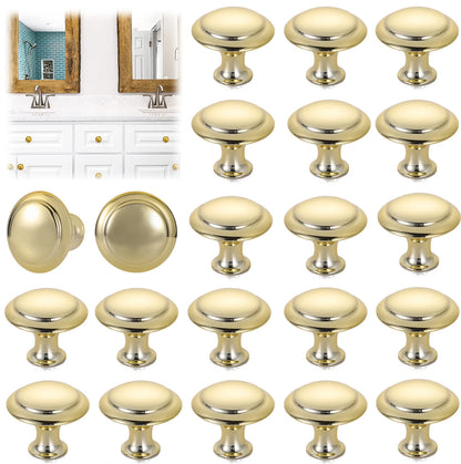 20PCS Brushed Gold Cabinet Knobs