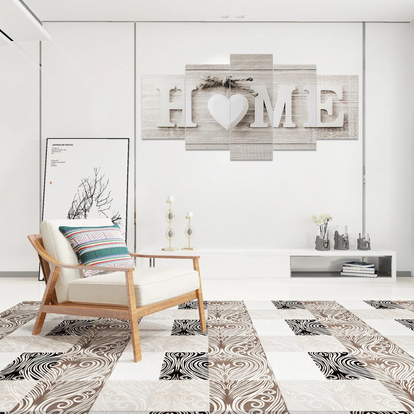 Home Collection 5Pcs Modern Wall Art Canvas Prints