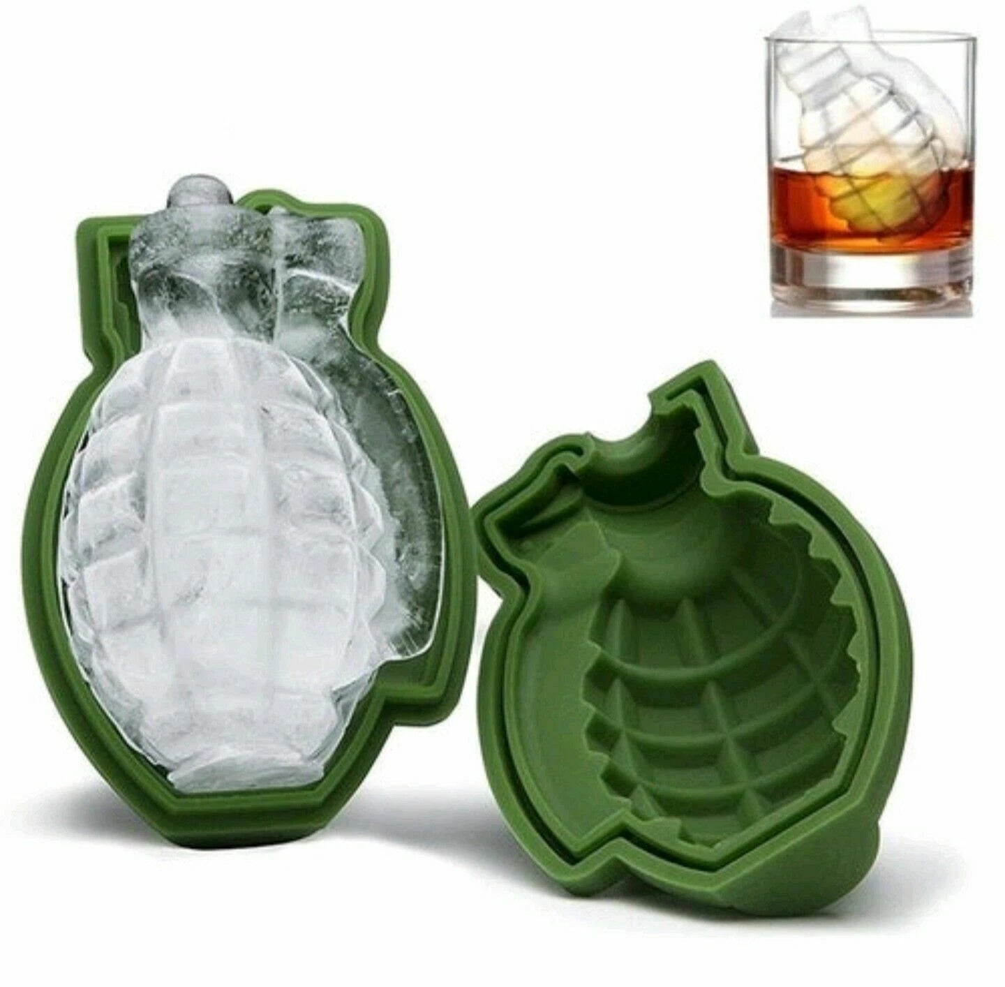 Home Collection 3D Grenade Shape Ice Cube Mold