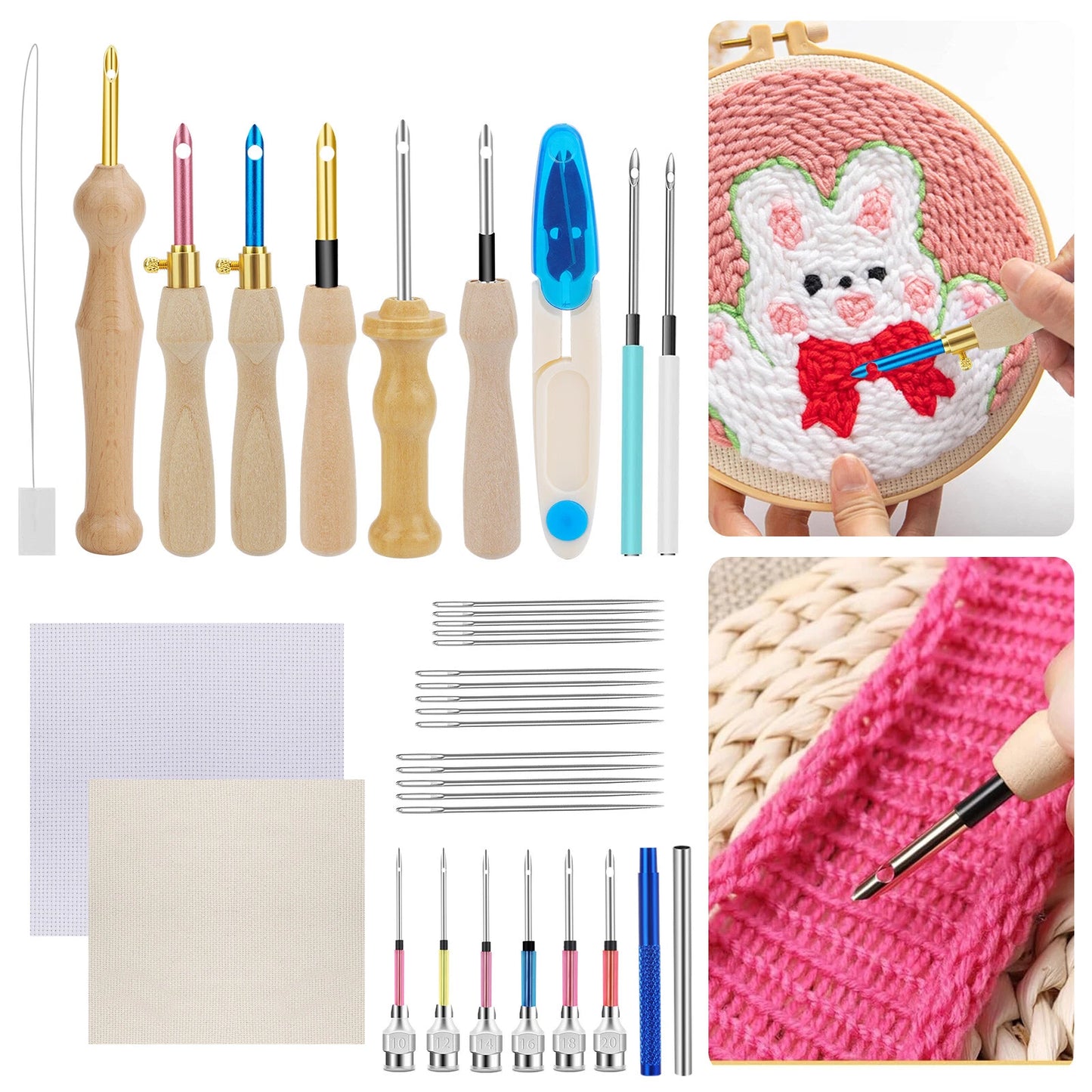 35pcs DIY Punch Needle Magic Embroidery Pen Set
