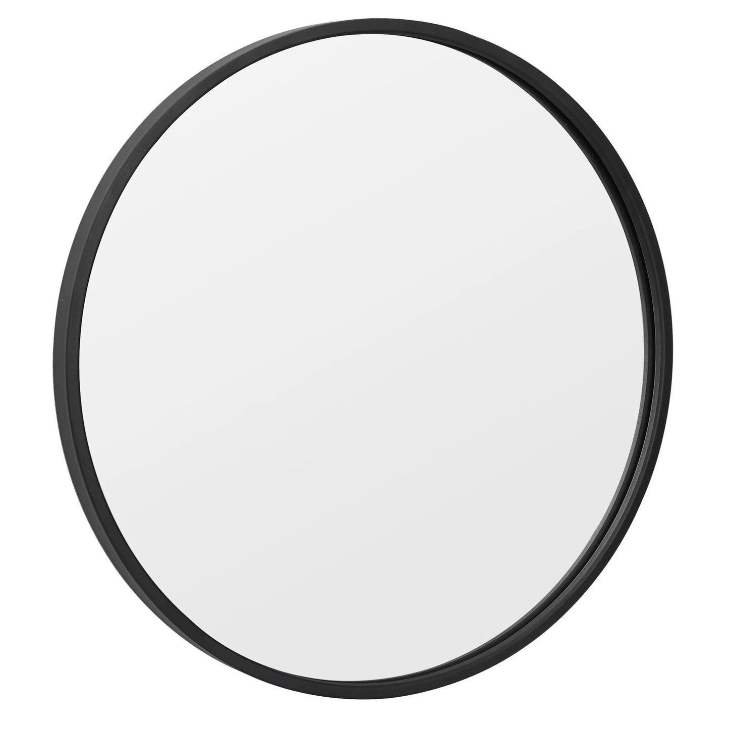 Home Collection 2 Pack 18" Round Black Wall Mirrors