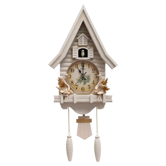 Analog Wall Clock Modern Creative House-Shaped Wall Clock