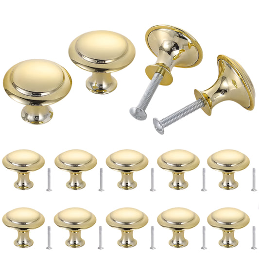 20PCS Brushed Gold Cabinet Knobs