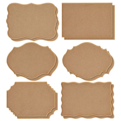 12-Pack Unfinished Wooden Plaques