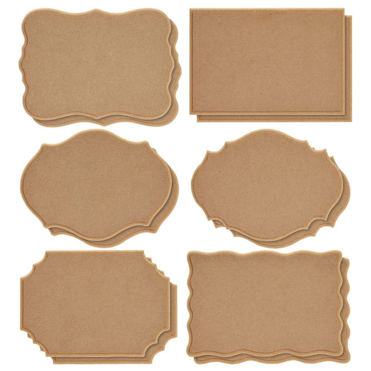 12-Pack Unfinished Wooden Plaques