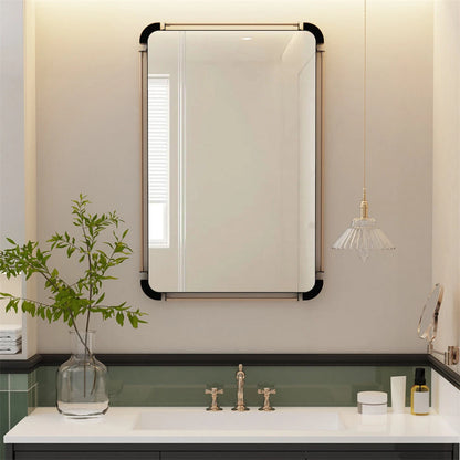 Rustic Industrial Rectangular Wall Decor Mirror