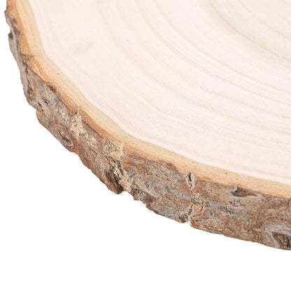 Home Collection 11–15" Natural Round Poplar Wood Slices – Rustic Wedding Centerpieces & Craft