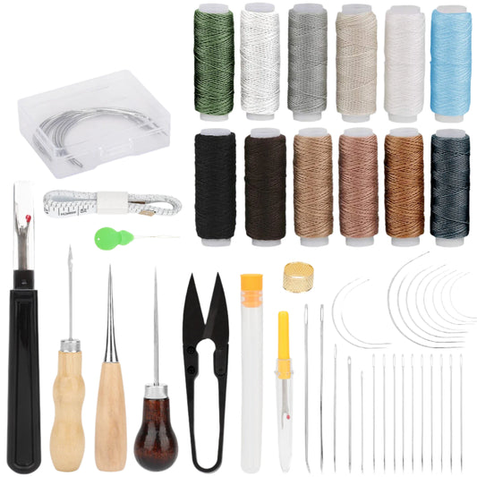 48-Piece Heavy Duty Leather Sewing Kit
