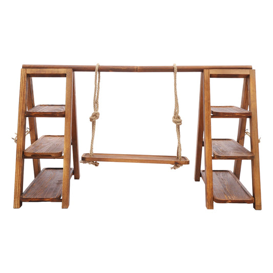 3-Tier Solid Wooden Serving Tray