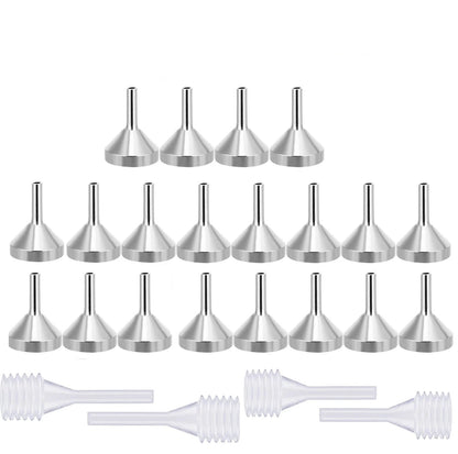 12× / 24× Mini Metal Funnels with Pipettes