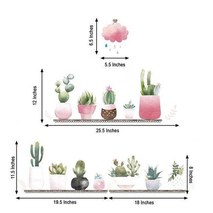 Succulent Plant Wall Stickers