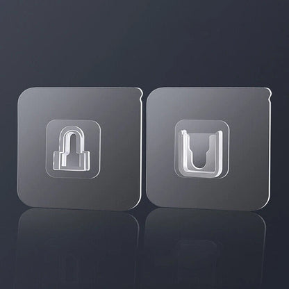 Double-Sided Adhesive Wall Utility Hooks with Suction Cup