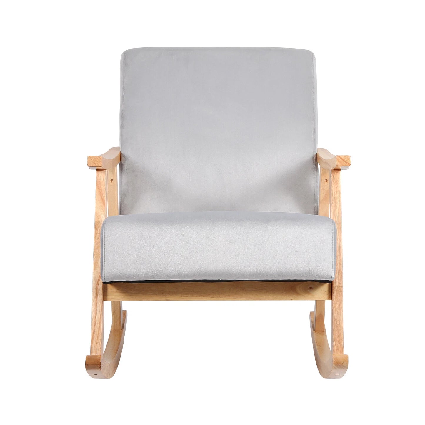 Modern Rocking Chair – Comfy Upholstered Single Sofa