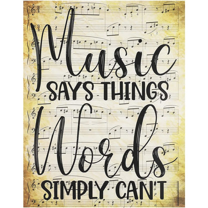 Music Classroom Posters with Inspirational Quotes