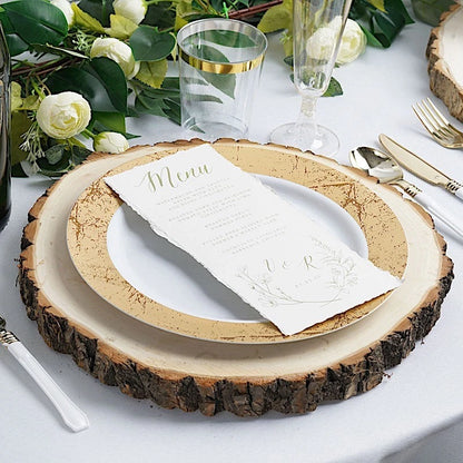 Home Collection 11–15" Natural Round Poplar Wood Slices – Rustic Wedding Centerpieces & Craft