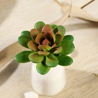 Home Collection 3PCS 3" Green Faux Succulent Sprays