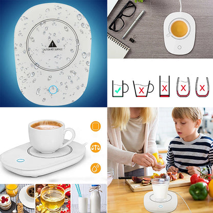 2 Pc Cup Mug Warmer – Auto Shut Off Drink Heater Pad