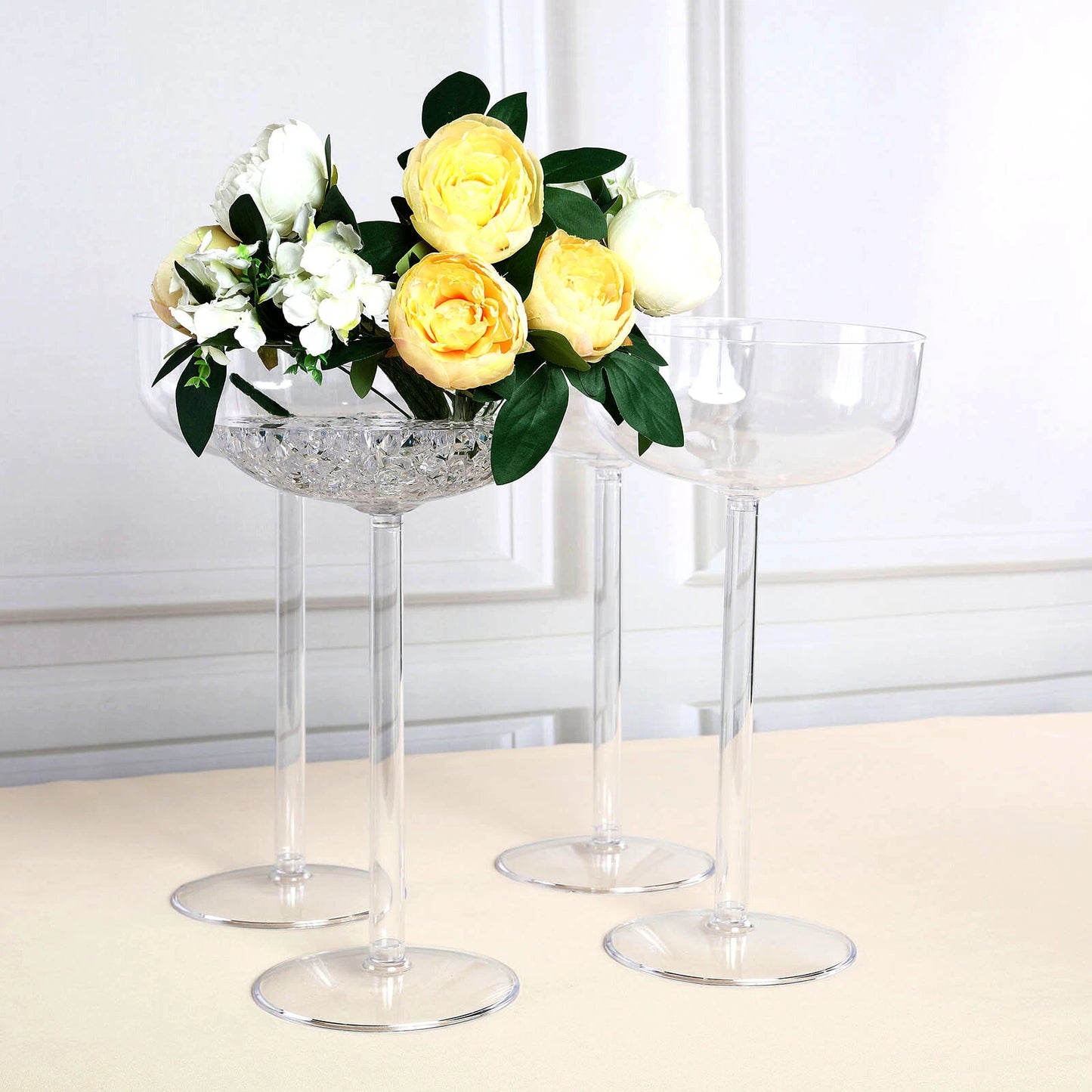 Home Collection 18" Clear Plastic Vases