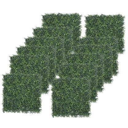 12PCS Artificial Boxwood Hedge Panels