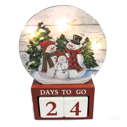 Countdown to Christmas Snowman Light-Up Advent Calendar