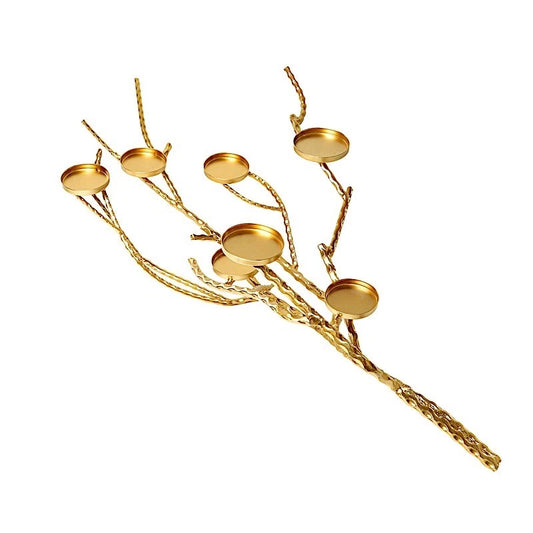 3ft Gold Metal Manzanita Tree Branch Candelabra – Candle Holder