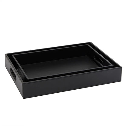 2-Pack Wooden Nesting Serving Tray