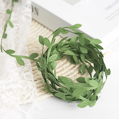 Home Collection 67FT Artificial Leaf Ribbon Trim Satin Vine Craft Leaves