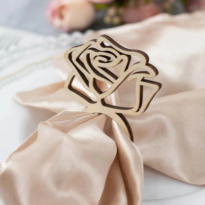 Home Collection 10 Natural Wood Napkin Rings